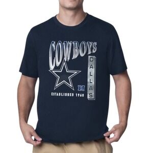 DALLAS COWBOYS Blue Short Sleeve T-shirt sz S NFL G-III Carl Banks Cotton Blend